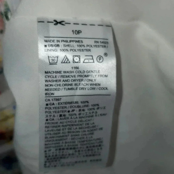 Banana Republic Floral Sleeveless Fit & Flare Dress Ruffle Tiered V-Neck Lined - Picture 6 of 8